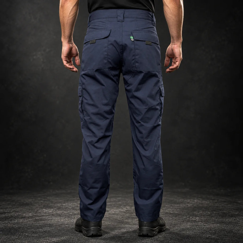 Calça tática Centrus azul em Rip-Stop, vista 3