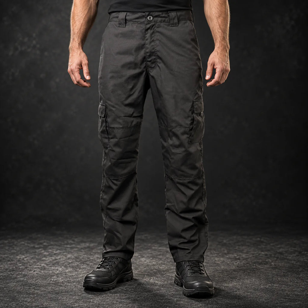 Calça tática Flex 1912 preta em Rip-Stop, vista 1