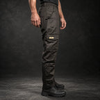 Calça tática Flex 1912 preta em Rip-Stop, vista 3