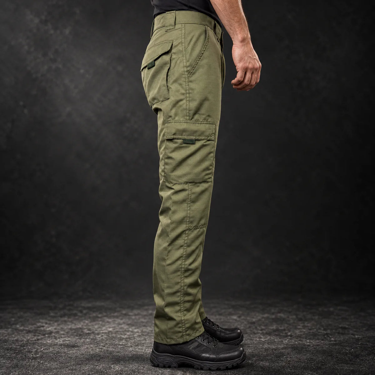 Calça tática Centrus verde em Rip-Stop, vista 2