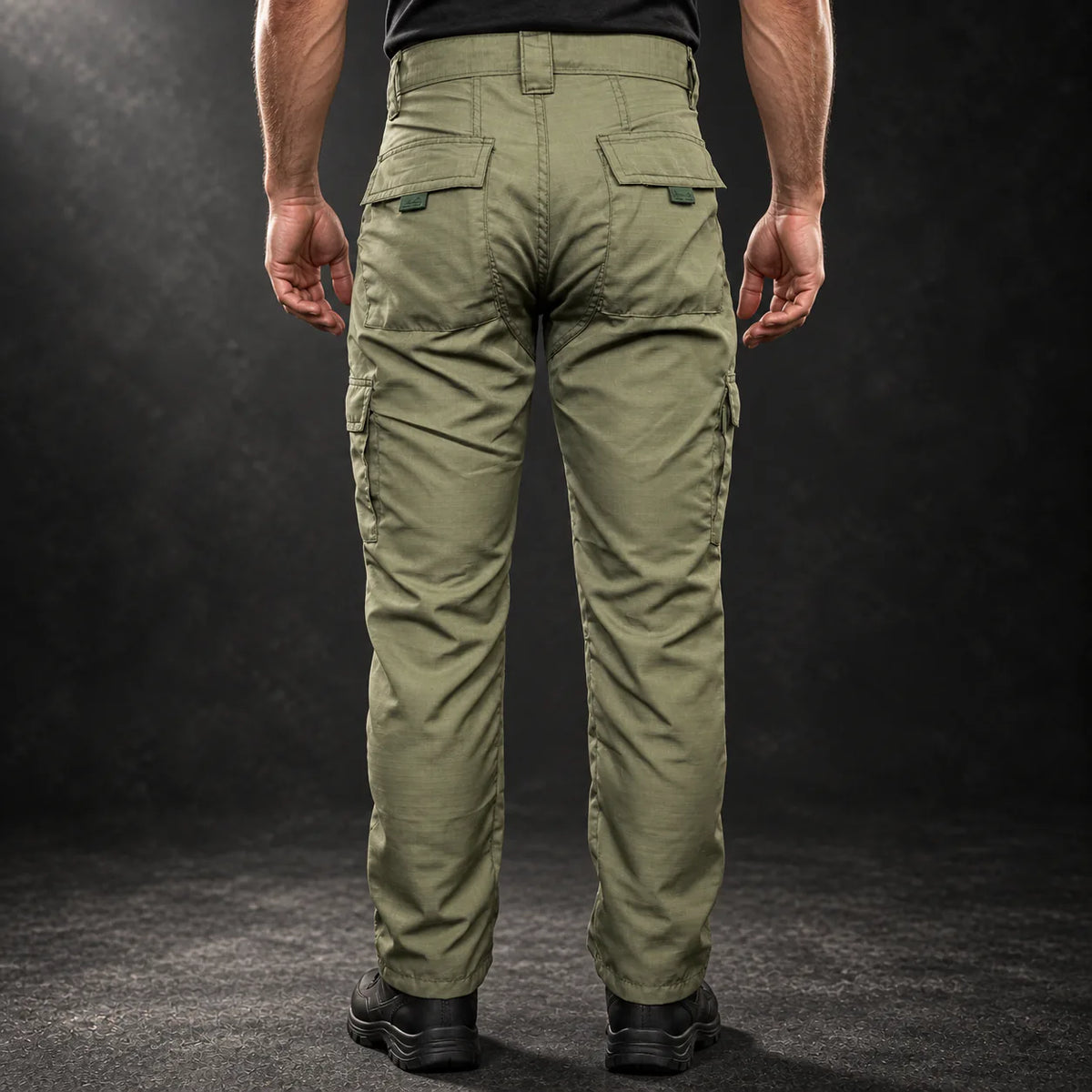 Calça tática Centrus verde em Rip-Stop, vista 3
