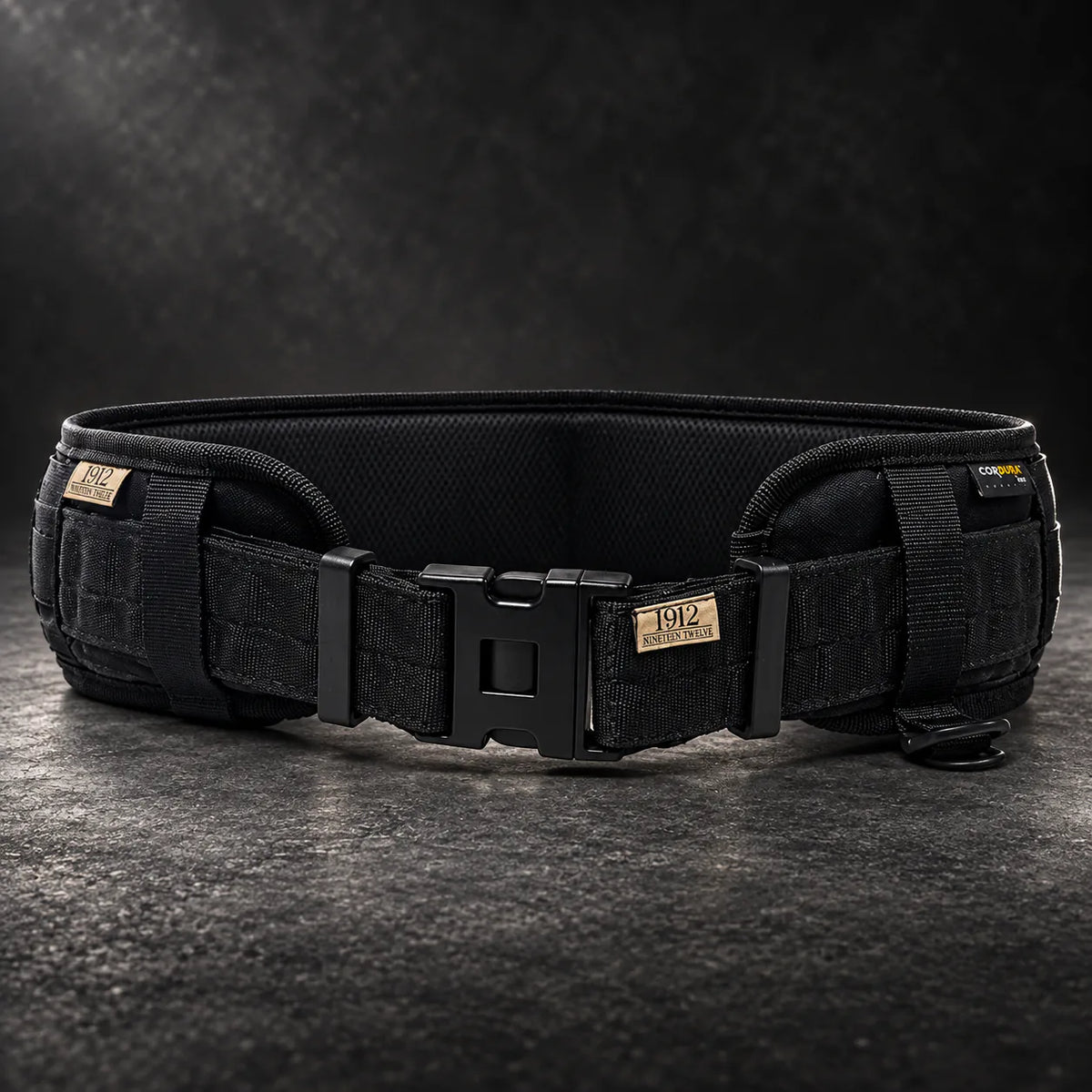 Cinto tático Veltrus em Cordura 1000D com sistema MOLLE, vista 1